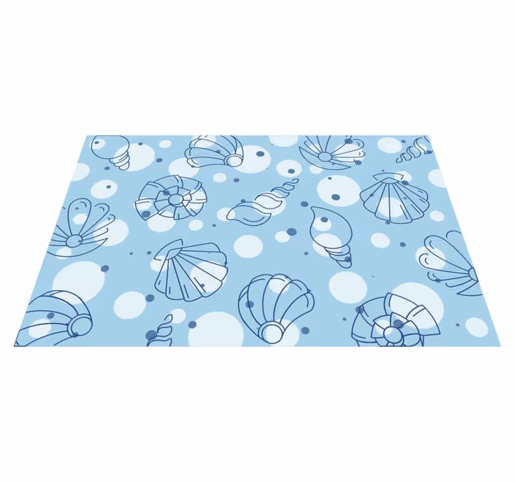 Ocean shell patterns izvirna jedilna podloga - TenStickers