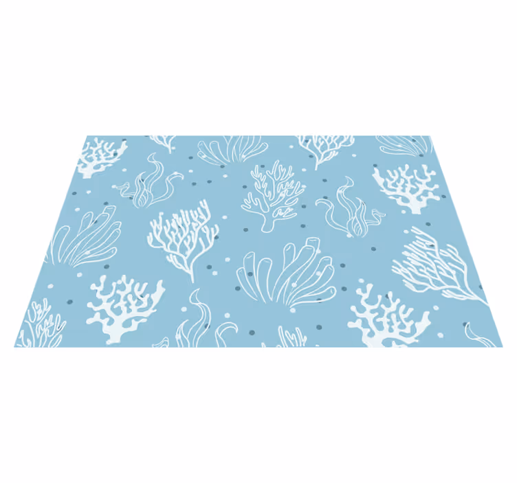 Coral patterned bowl set z izvirno jedilno podlogo - TenStickers