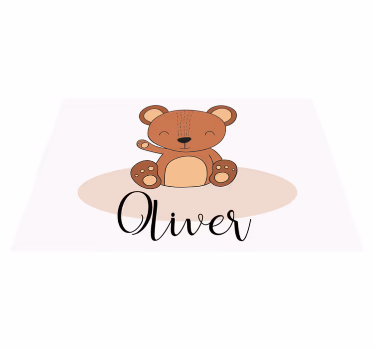 Cute bear character otroški pogrinjek za mizo - TenStickers