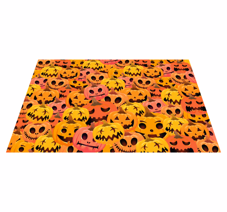 Vesele in žalostne buče halloween pogrinjki - TenStickers