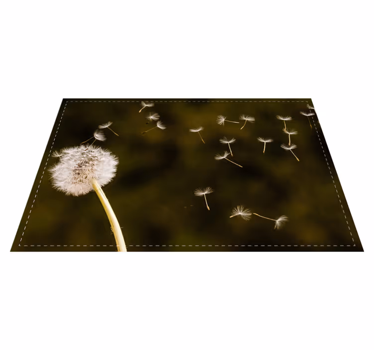 Dandelion fluff seeds izvirna jedilna podloga - TenStickers
