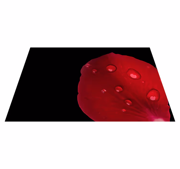 Red petal surface teksturna pogrinjek - TenStickers