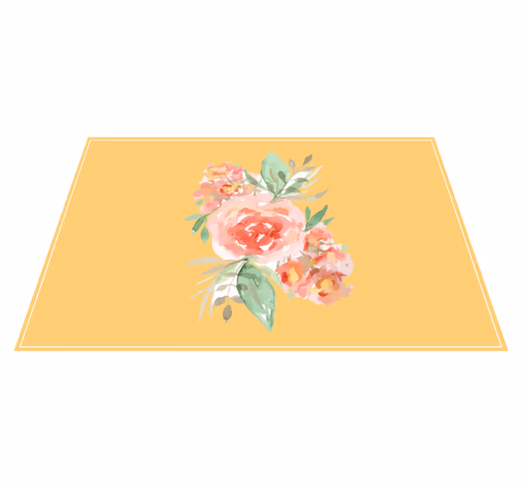 Floral pattern accent izvirna jedilna podloga - TenStickers