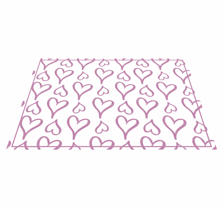 Charming heart pattern izvirna jedilna podloga - TenStickers