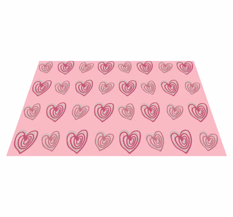 Heart patterned surface izvirna jedilna podloga - TenStickers