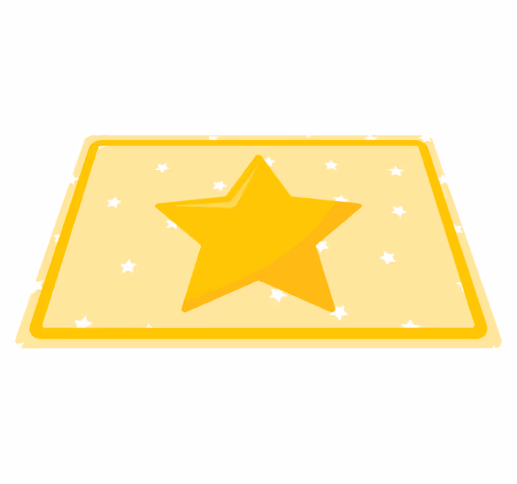 Colorful star shape otroški pogrinjek za mizo - TenStickers