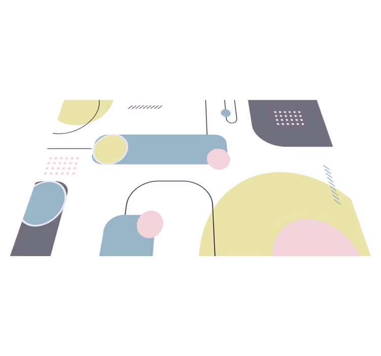 Geometric shape arrangement moderno podstavki - TenStickers