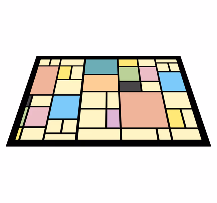 Geometrijski abstraktni vzorec modernih prtov - TenStickers
