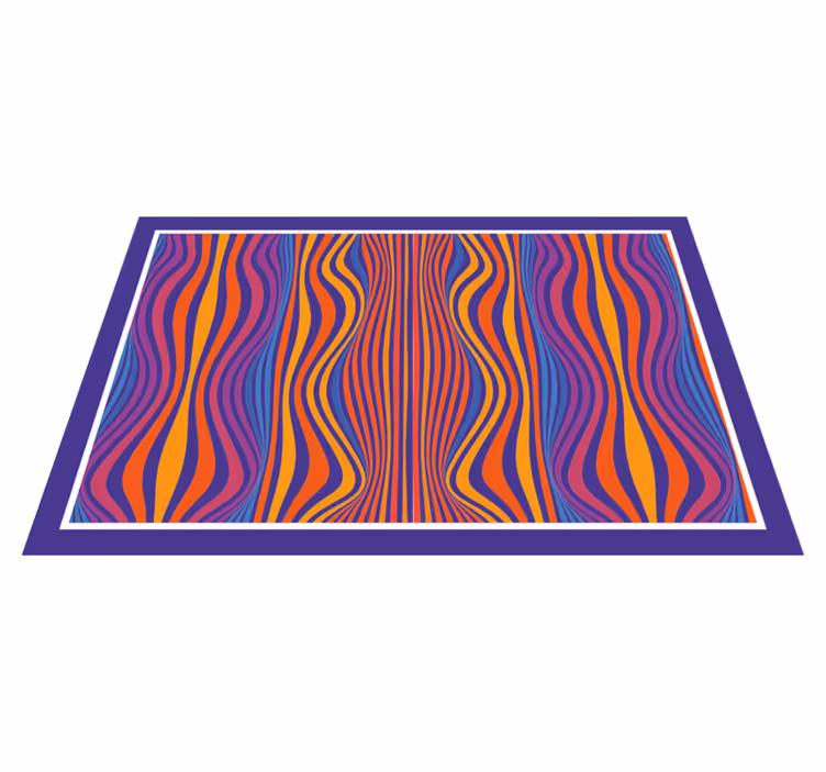 Curved line patterns teksturna pogrinjek - TenStickers