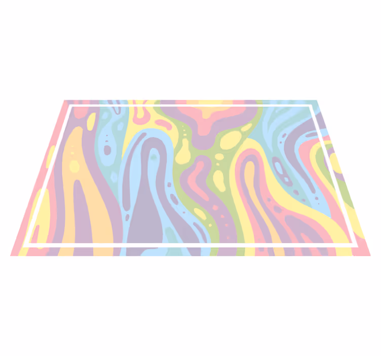 Colorful abstract waves teksturna pogrinjek - TenStickers