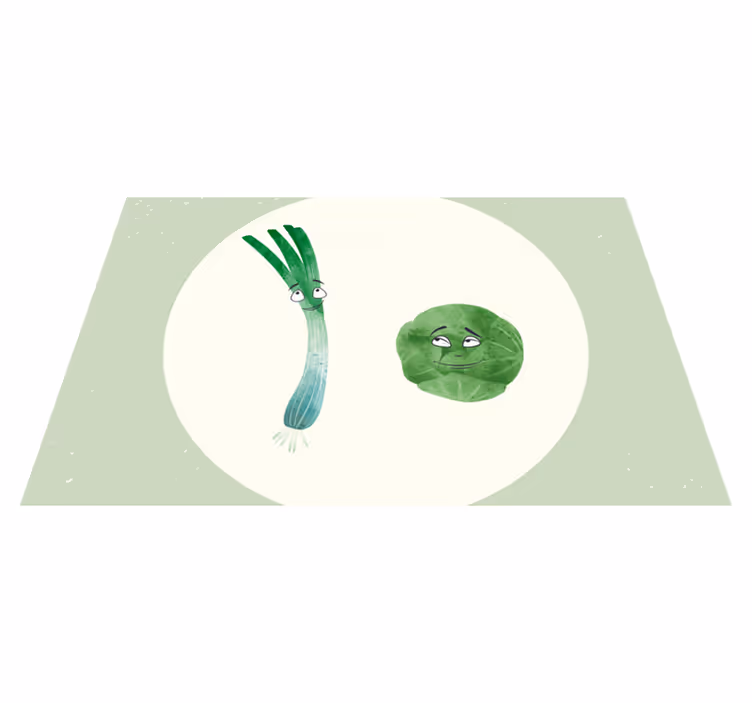 Por in brstični ohrovt ilustracije pogrinjkov - TenStickers