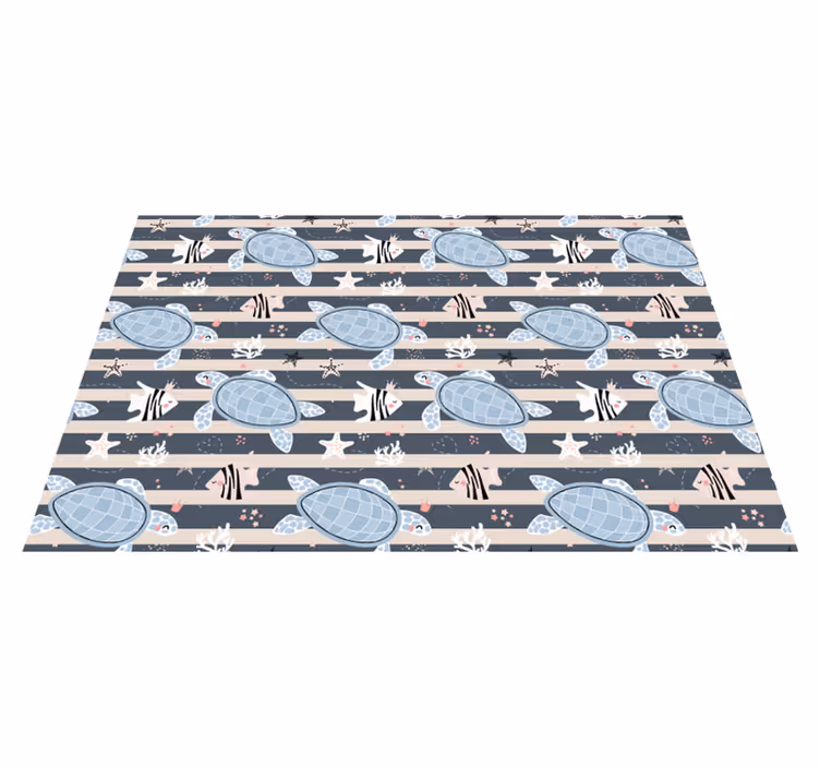 Turtle pattern delight otroški pogrinjek za mizo - TenStickers