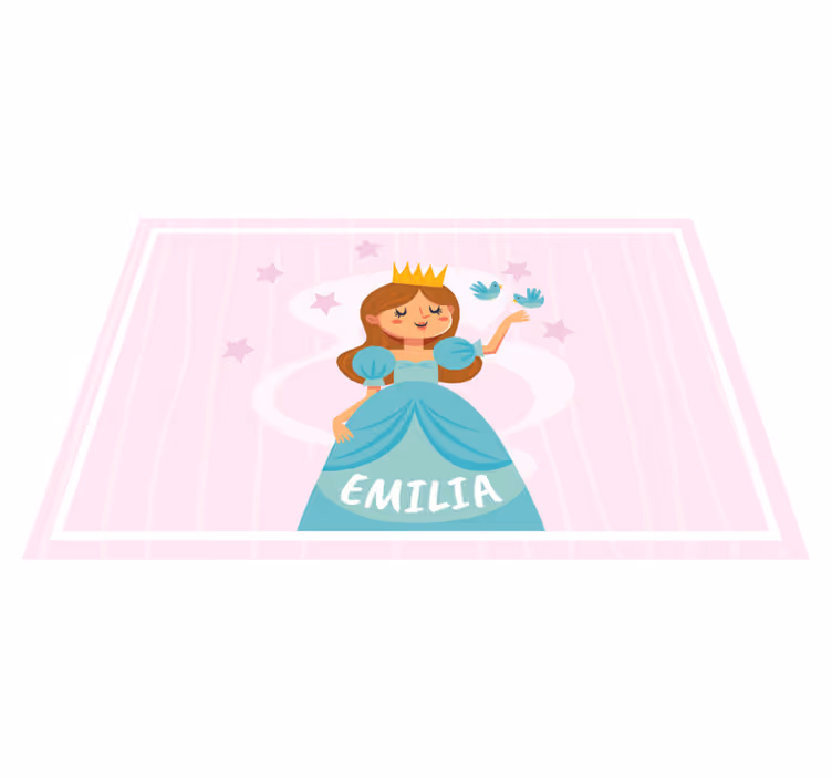 Princess character illustration otroški pogrinjek za mizo - TenStickers