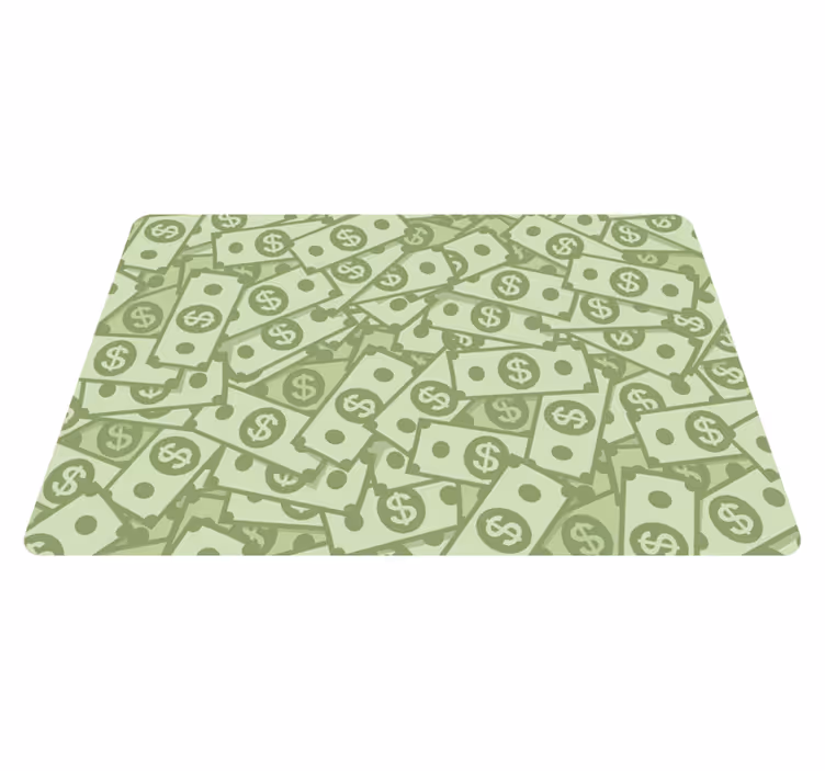 Cash pattern layer izvirna jedilna podloga - TenStickers