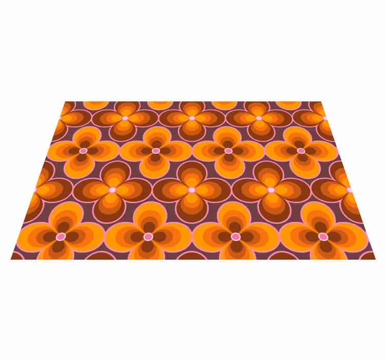 Vibrant floral motif izvirna jedilna podloga - TenStickers