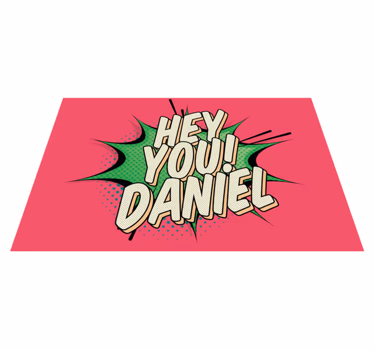 Hey you! personalizirani pogrinjek z imenom - TenStickers