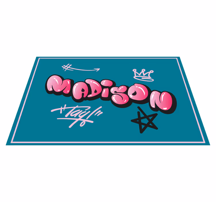 Personalized name design izvirna jedilna podloga - TenStickers