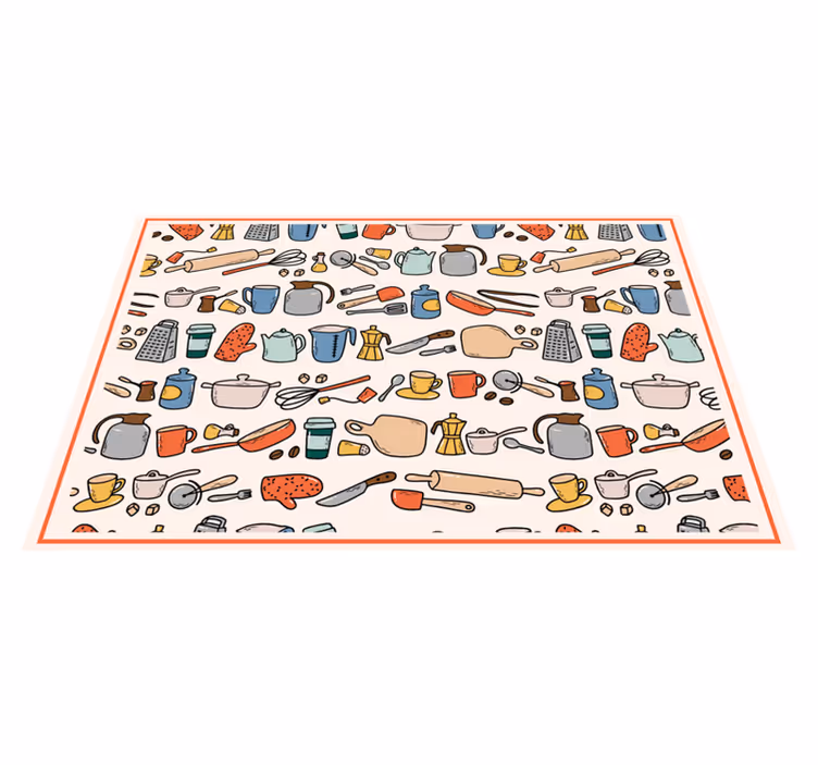 Kitchen tools assortment izvirna jedilna podloga - TenStickers