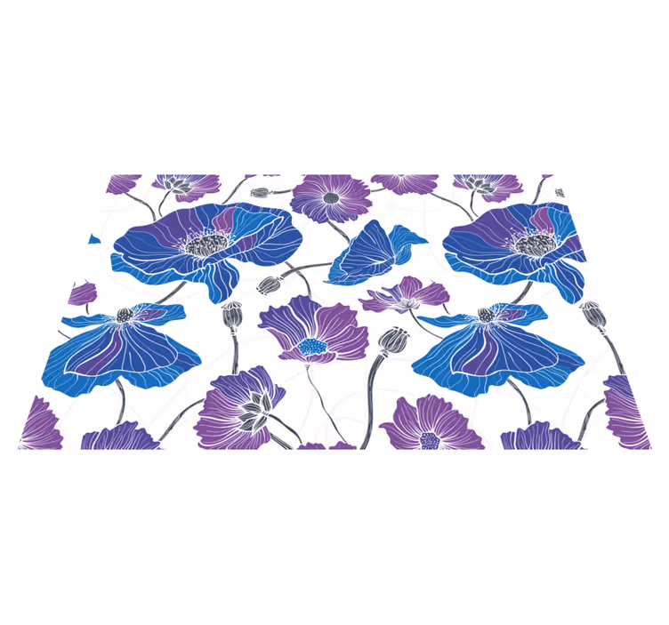 Lively botanical motif teksturni pogrinjek - TenStickers