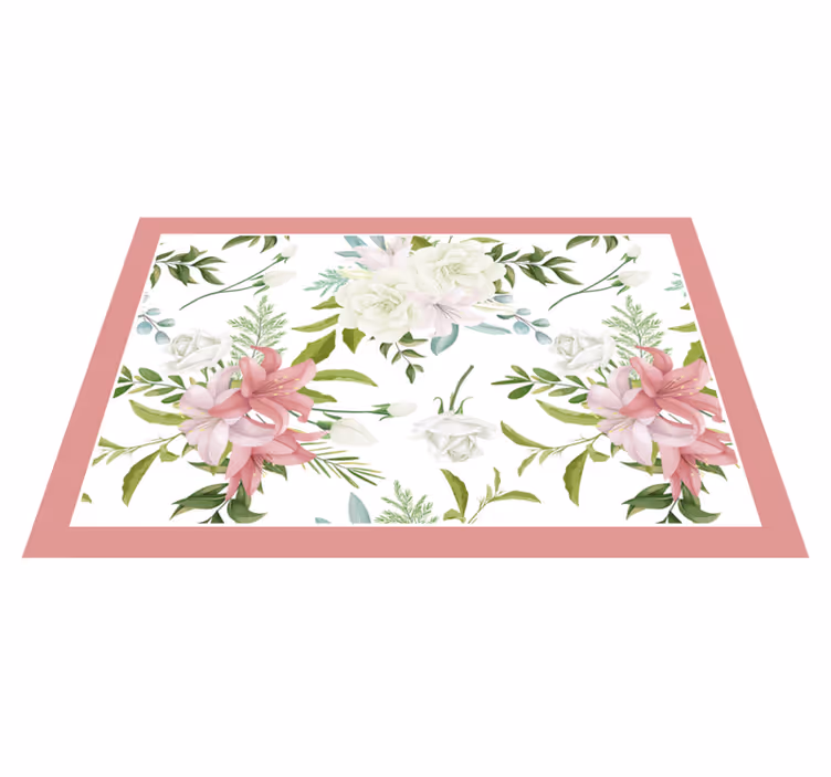 Floral pattern centerpiece izvirna jedilna podloga - TenStickers