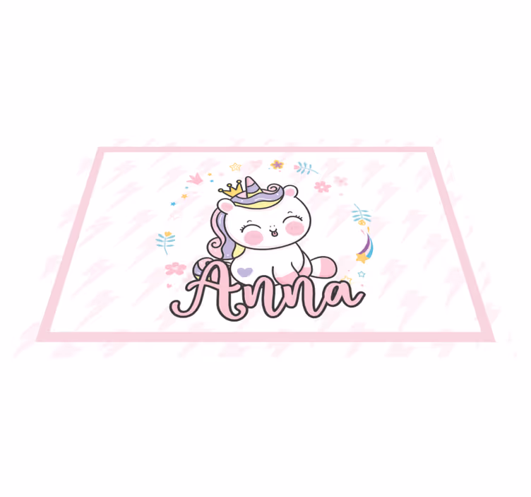 Cute unicorn illustration otroški pogrinjek za mizo - TenStickers