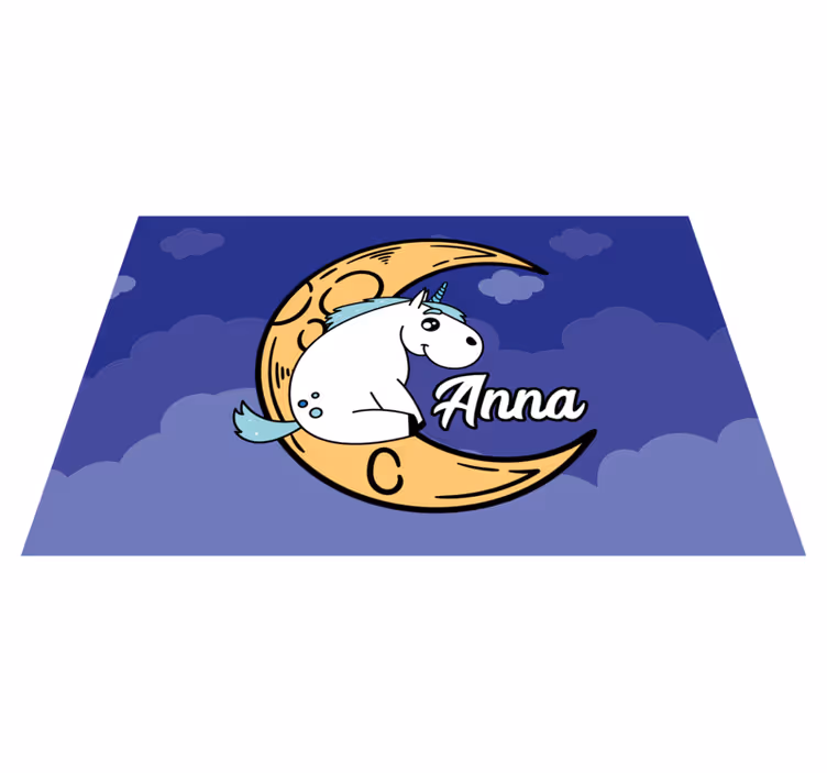 Unicorn moon night otroški pogrinjek za mizo - TenStickers