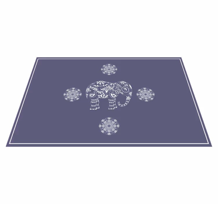 Izvirne pogrinjke iz belega slona mandala - TenStickers