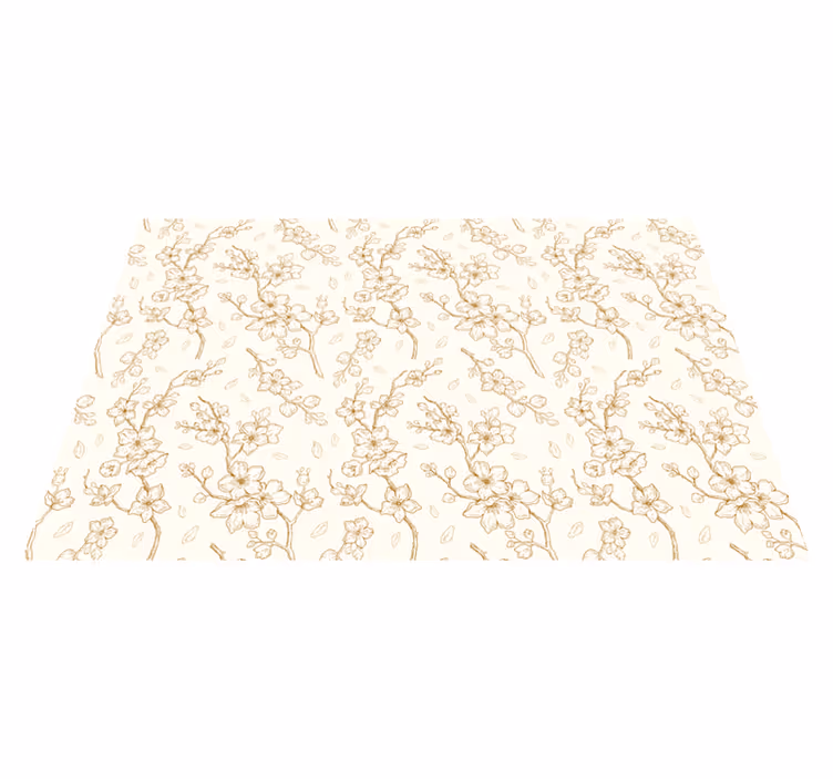 Floral motif sophistication teksturna pogrinjek - TenStickers