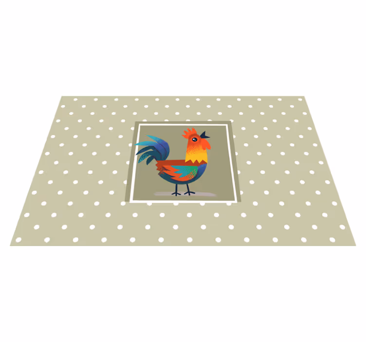 Colorful rooster artwork otroški pogrinjek za mizo - TenStickers