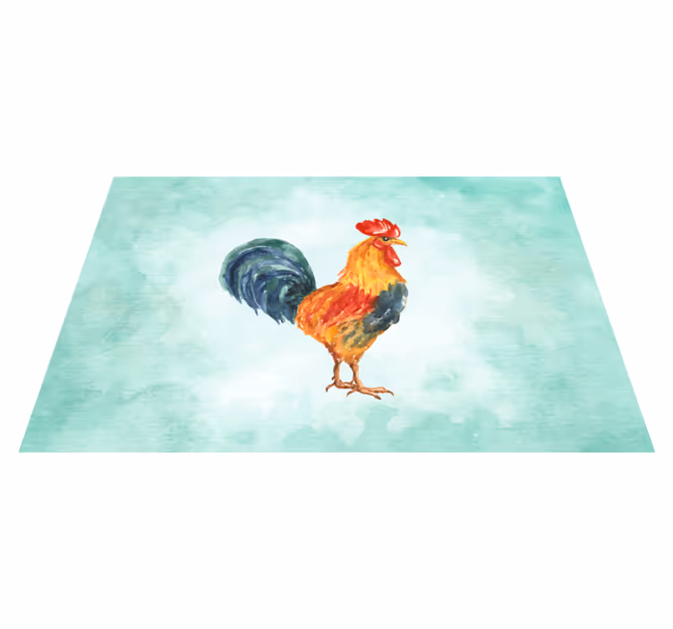 Realistična barvna risba petelin - TenStickers
