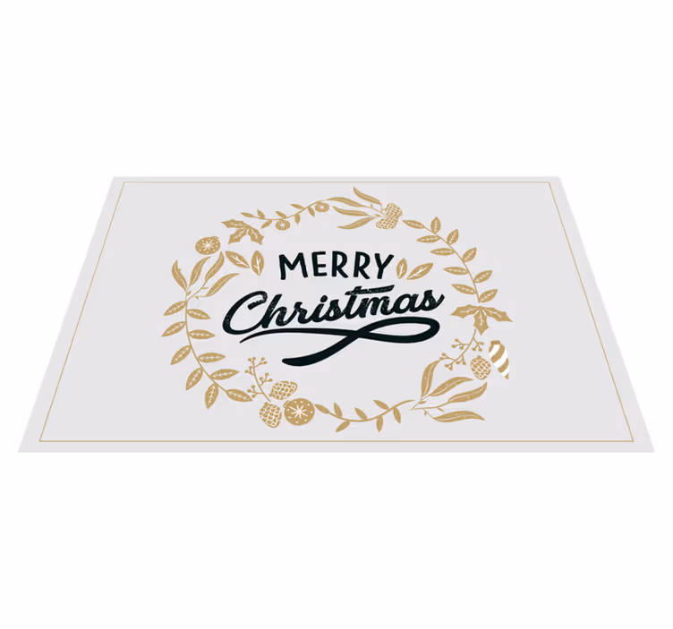 Merry christmas wreath božična pogrinjek - TenStickers