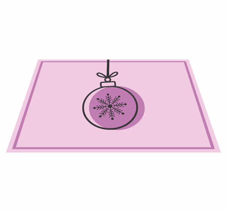 Snowflake ornament illustration božična pogrinejka - TenStickers