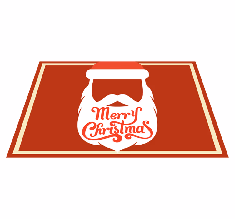 Santa beard graphic božična pogrinjek - TenStickers