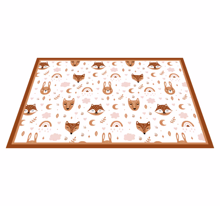 Whimsical animal patterns otroški pogrinjek za mizo - TenStickers