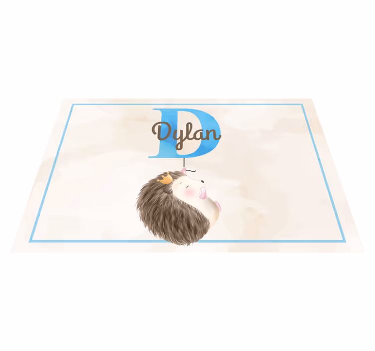 Cute hedgehog design otroški pogrinjek za mizo - TenStickers