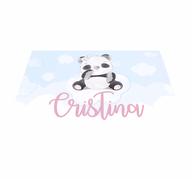 Cute panda character otroški pogrinjek za mizo - TenStickers