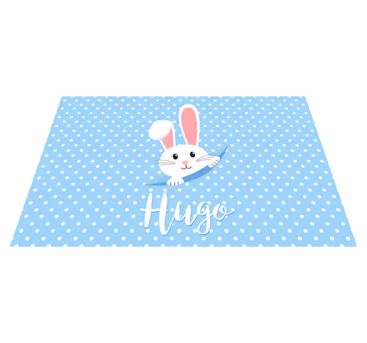 Cute bunny illustration otroški pogrinjek za mizo - TenStickers