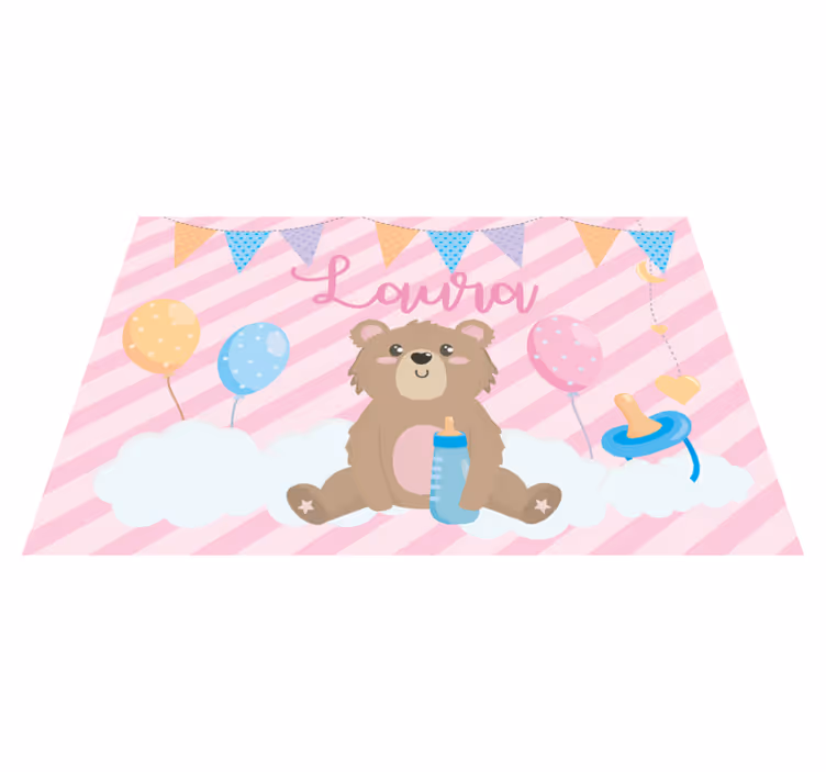Cute bear balloon otroški pogrinjek za mizo - TenStickers