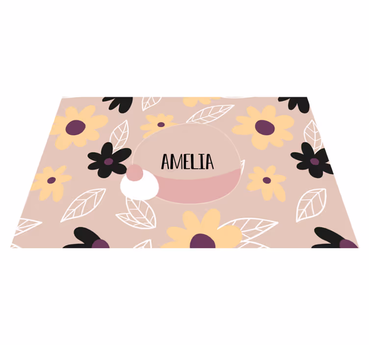 Customized botanical print otroški pogrinjek za mizo - TenStickers