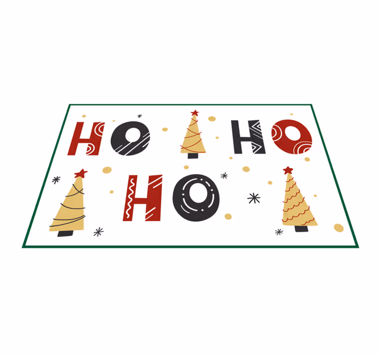 Holiday tree pattern božična pogrinjek - TenStickers