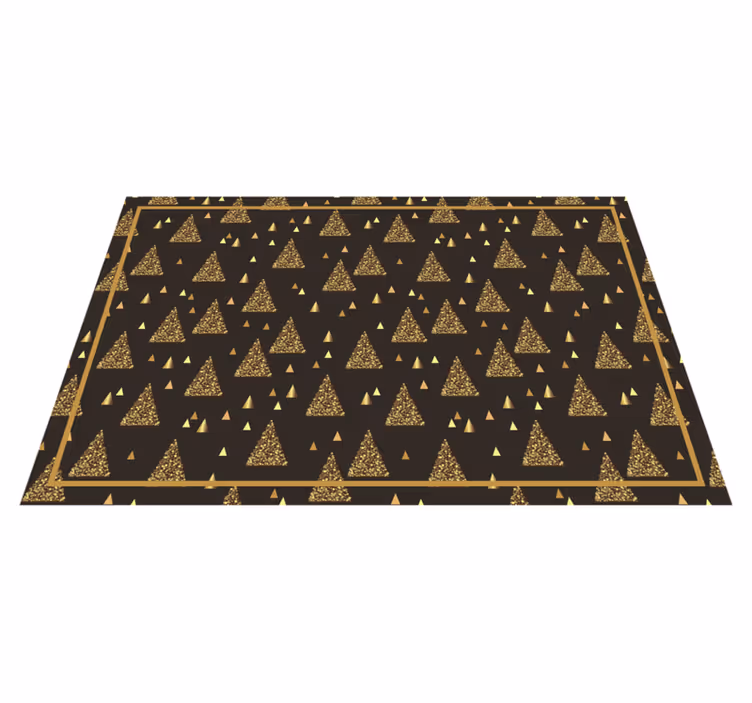 Elegant gold christmas trees božični pogrinjek - TenStickers
