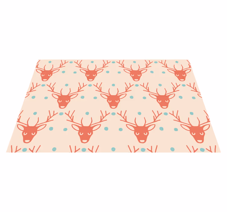 Reindeer pattern table setting božična pogrinjek - TenStickers