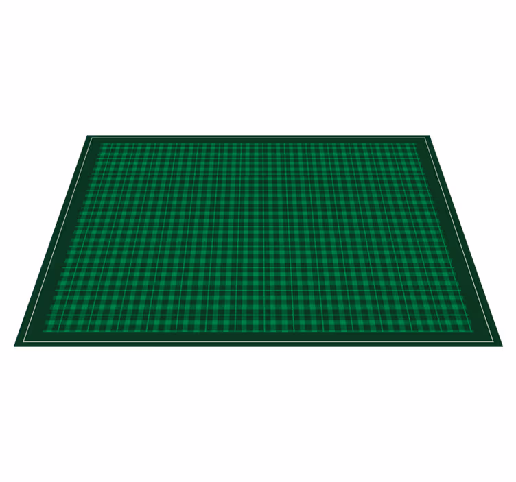 Checkered green surface teksturna pogrinjek - TenStickers