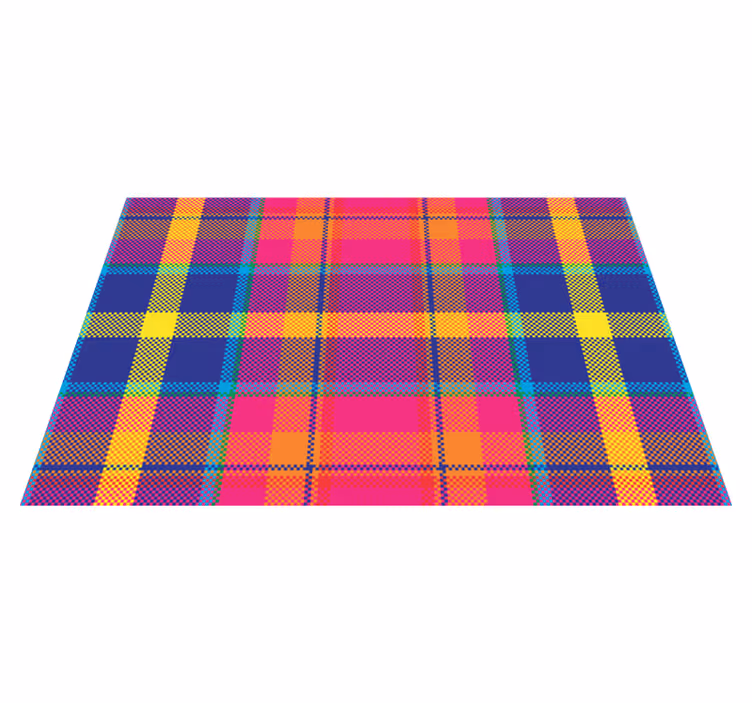 Colorful plaid pattern teksturni pogrinjek - TenStickers
