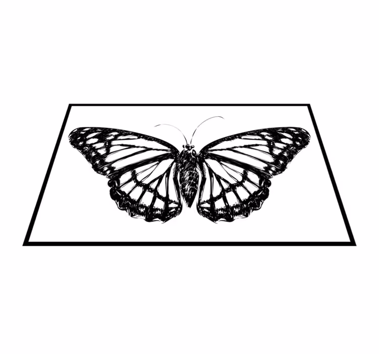 Elegant butterfly illustration izvirna jedilna podloga - TenStickers