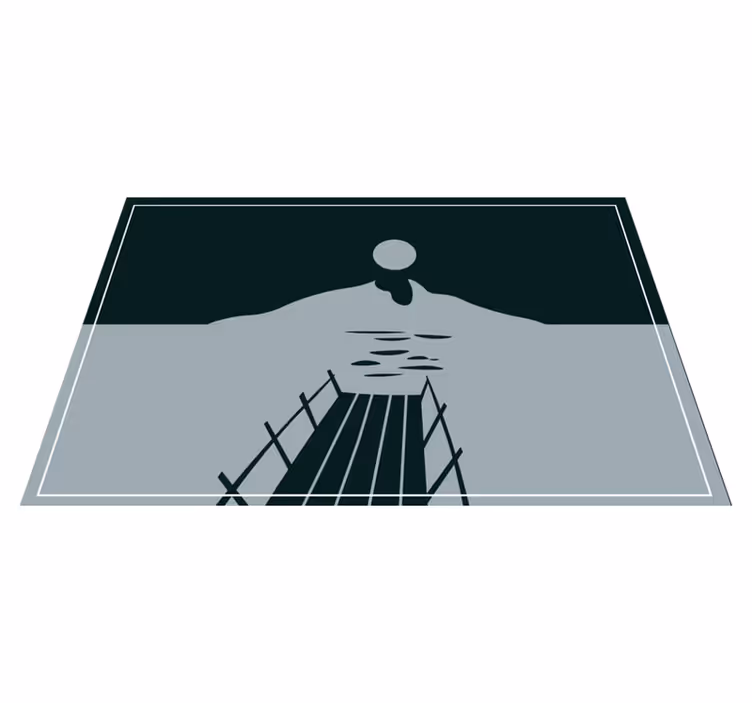 Bridge over water moderno preprogo - TenStickers