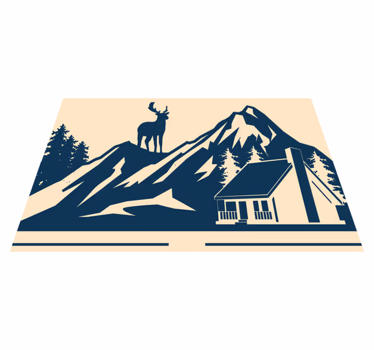 Grand mountain landscape izvirna jedilna podloga - TenStickers