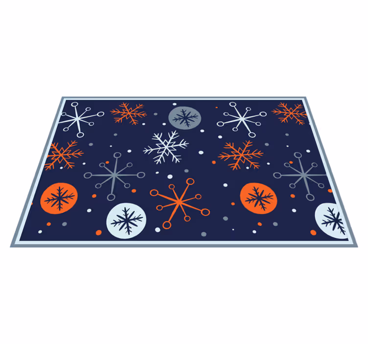 Festive snowflake patterns za božične pogrinjke - TenStickers