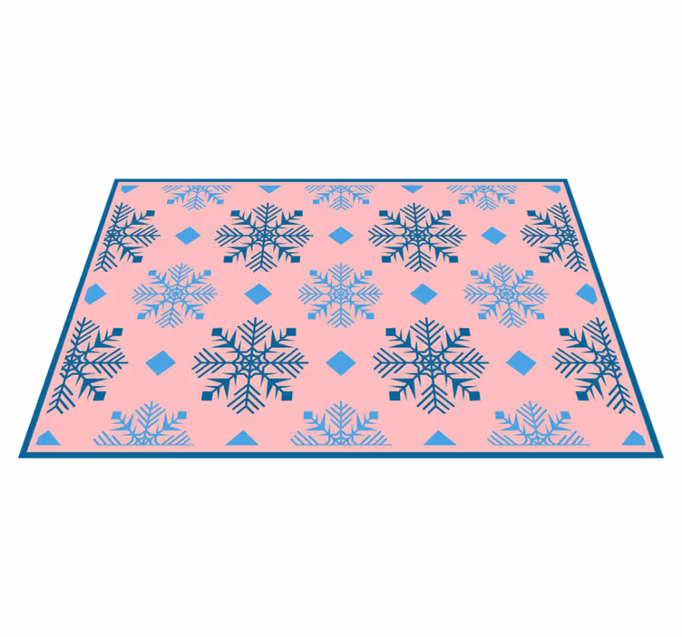 Snowflake pattern table setting božična pogrinjek - TenStickers