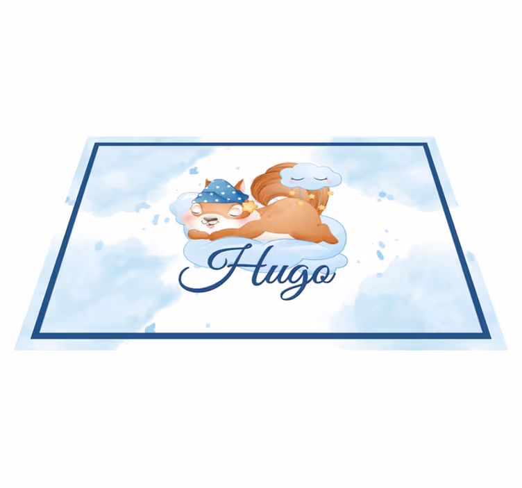 Squirrel on cloud otroški pogrinjek za mizo - TenStickers